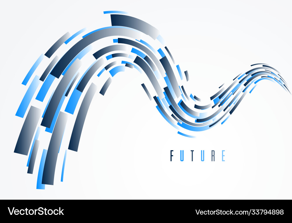 Dynamic Technology Abstract Background vector image