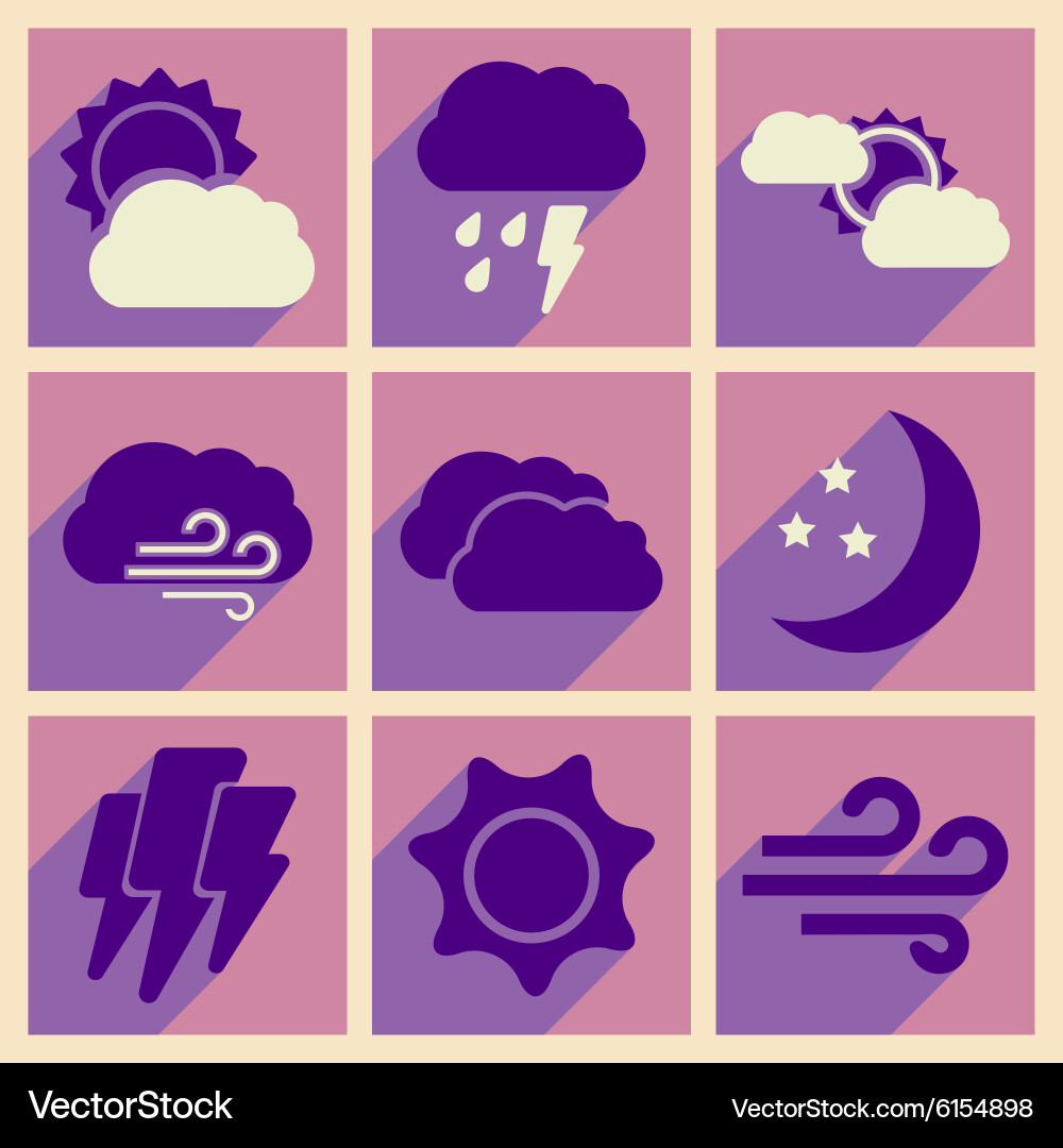 Flat with shadow concept and mobile application Vector Image