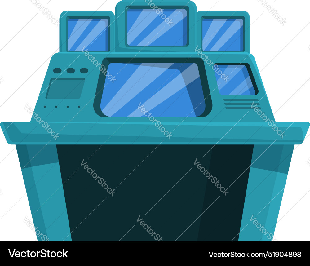 Futuristic control panel showing data on multiple Futuristic control panel showing data on multiple vector image