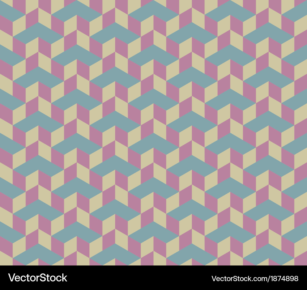 Geometric Cube Pattern vector image