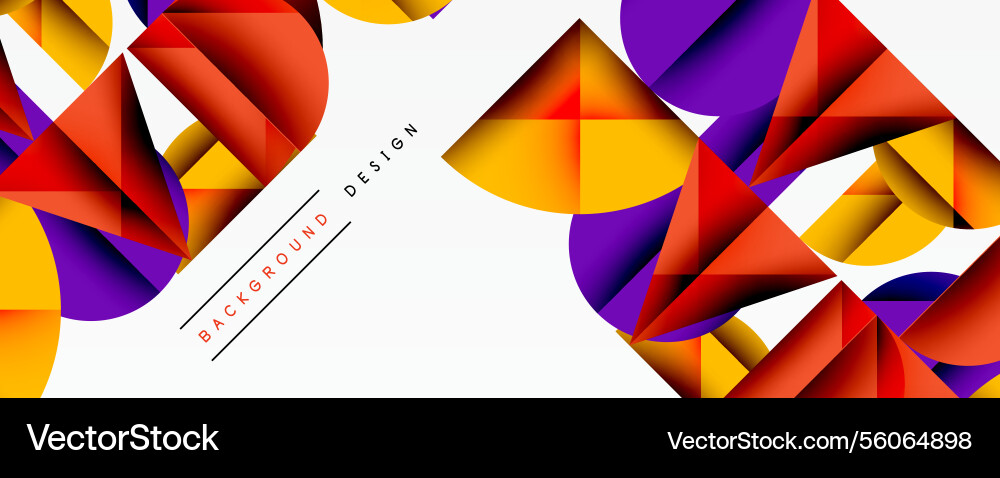 Minimal geometric abstract background circle Vector Image