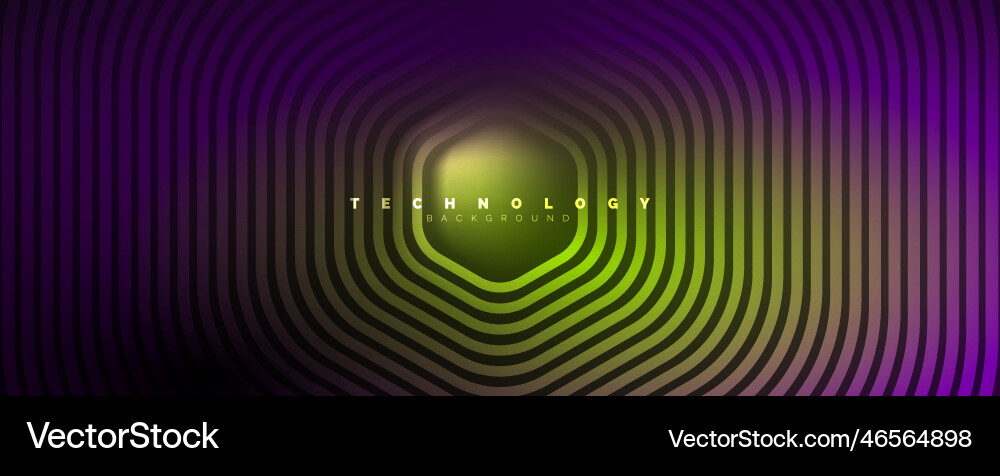 Techno shiny hexagons abstract background Techno shiny hexagons abstract background Vector Image