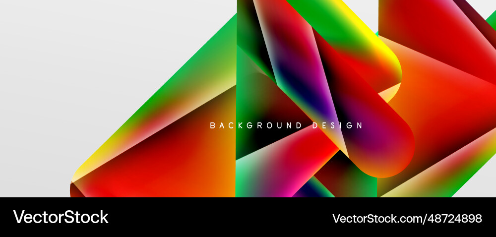 Triangle fluid color gradient abstract background Vector Image