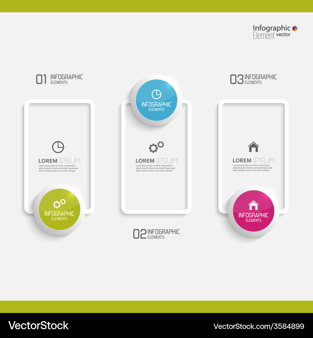 Comparative chart with templates for presentation vector image