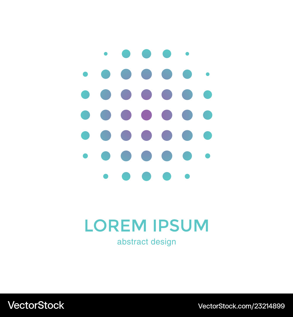 Halftone dots forms Halftone dots forms vector image