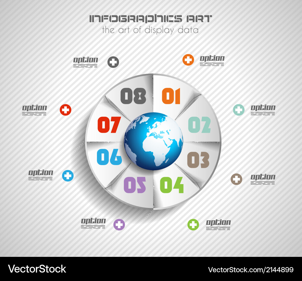 Infographics concept to display your data Vector Image