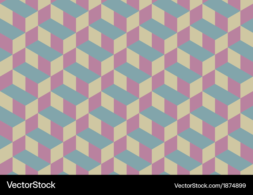Isometric Cube Pattern vector image