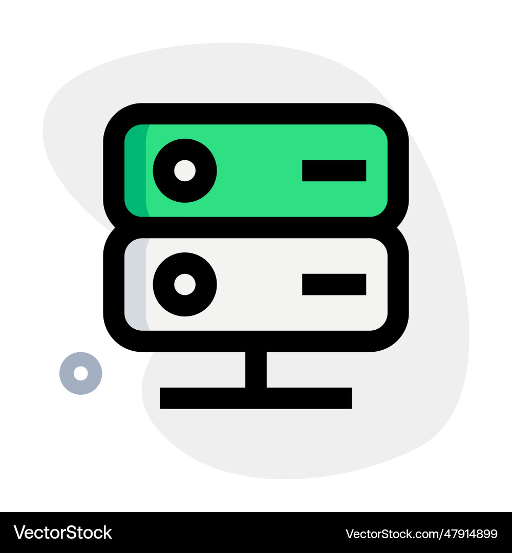 Multiple server for providing network services Vector Image