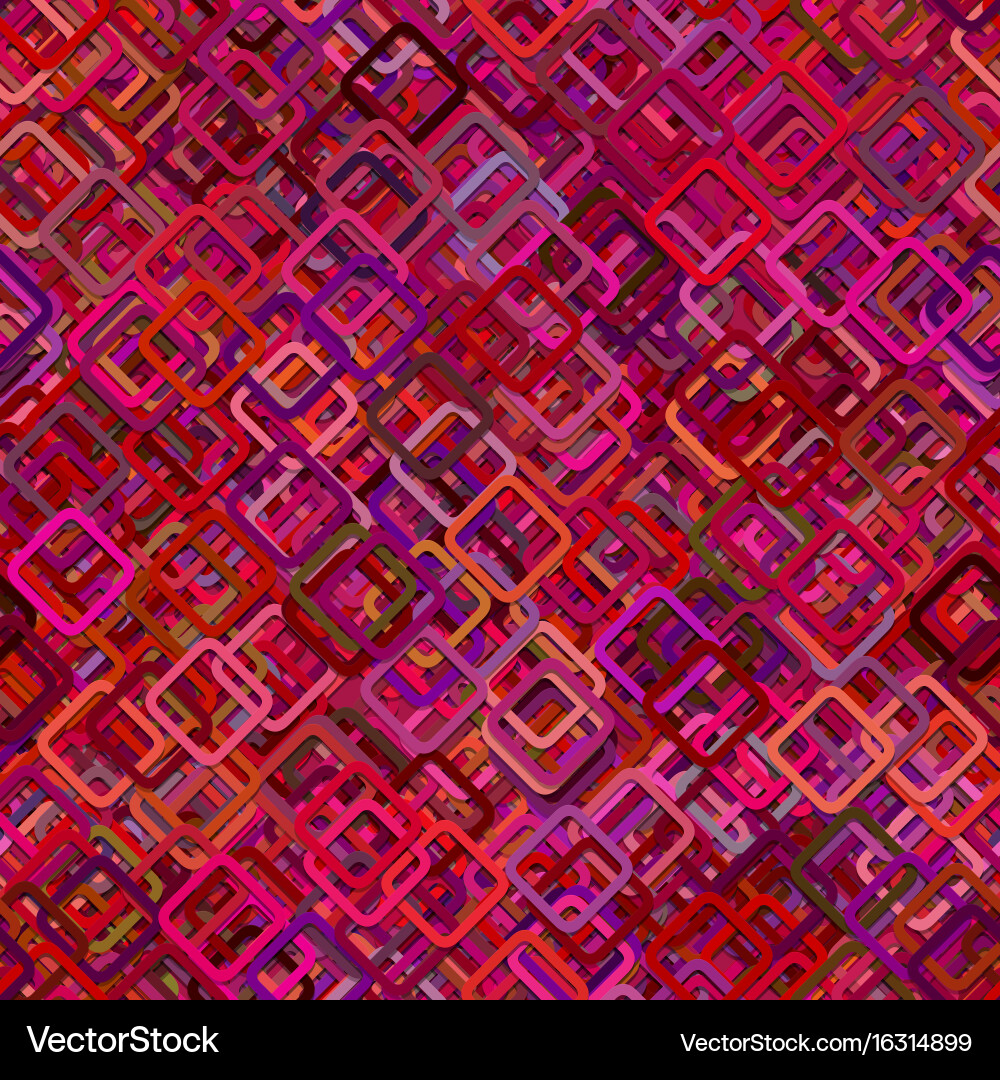 Seamless diagonal square pattern background vector image