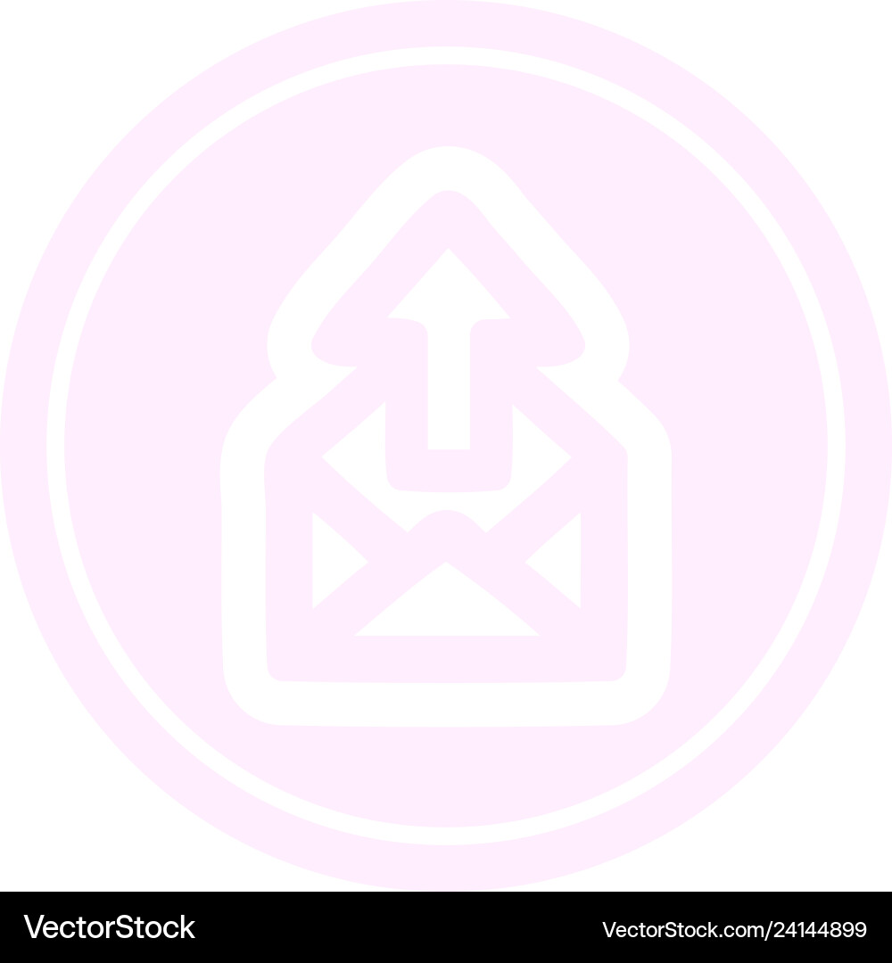 Send email circular icon Vector Image