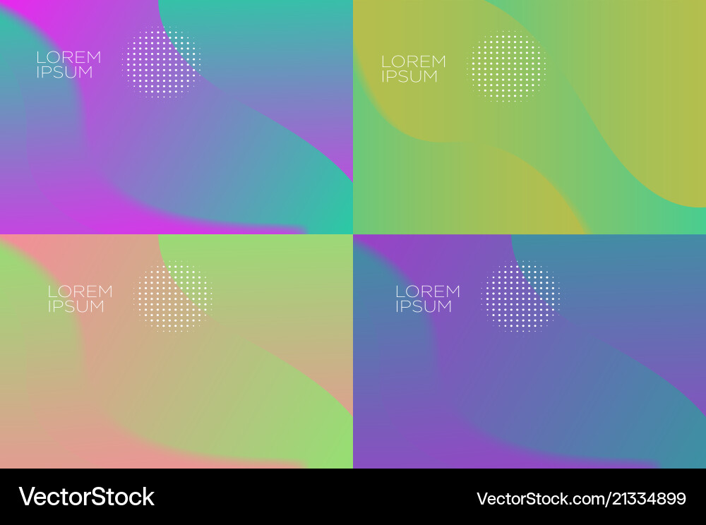 Smooth abstract colorful backgrounds set - eps10 Smooth abstract colorful backgrounds set - eps10 vector image