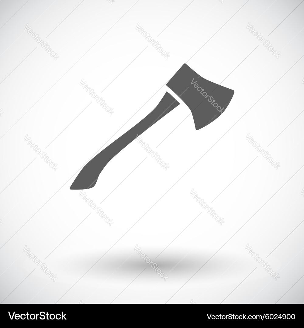 Axe Icon - Simple Flat Style vector image