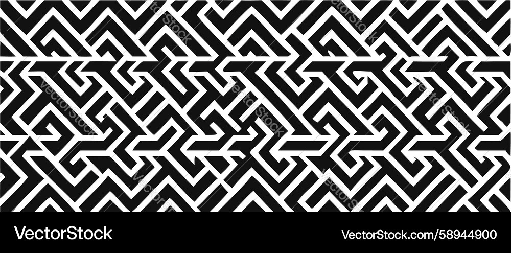 Dark geometric knot pattern with intricate design Vector Image