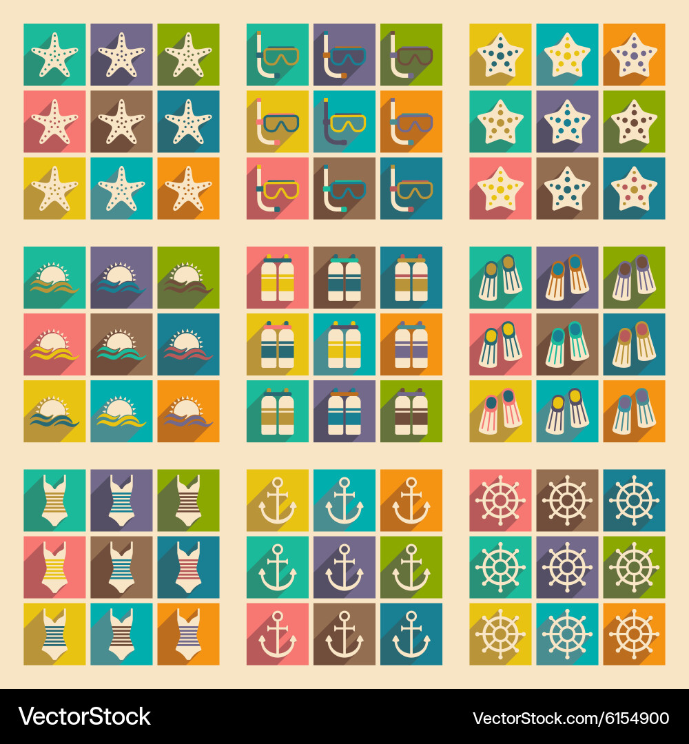 Flat with shadow concept and mobile application vector image