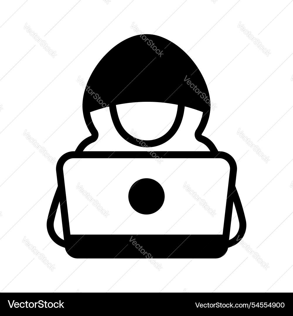 Hacker vector image