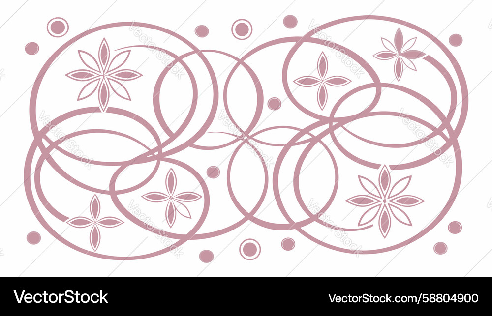 Intricate Circular Motif Vector Image