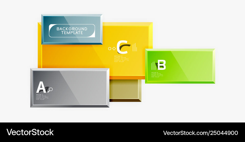 Minimal square banner abstract background Vector Image