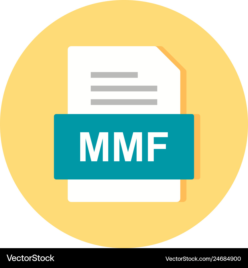 Mmf file document icon Vector Image