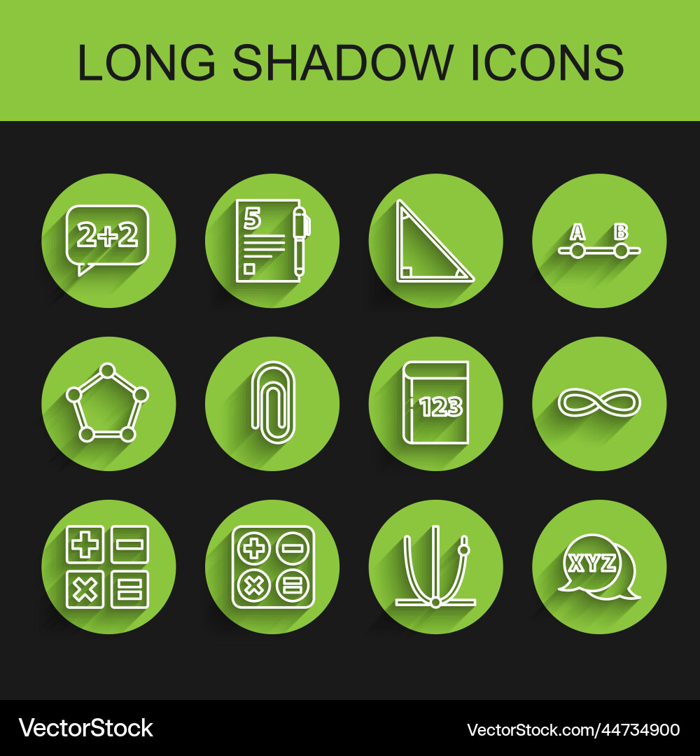 Set line feather and inkwell square root graph Set line feather and inkwell square root graph Vector Image