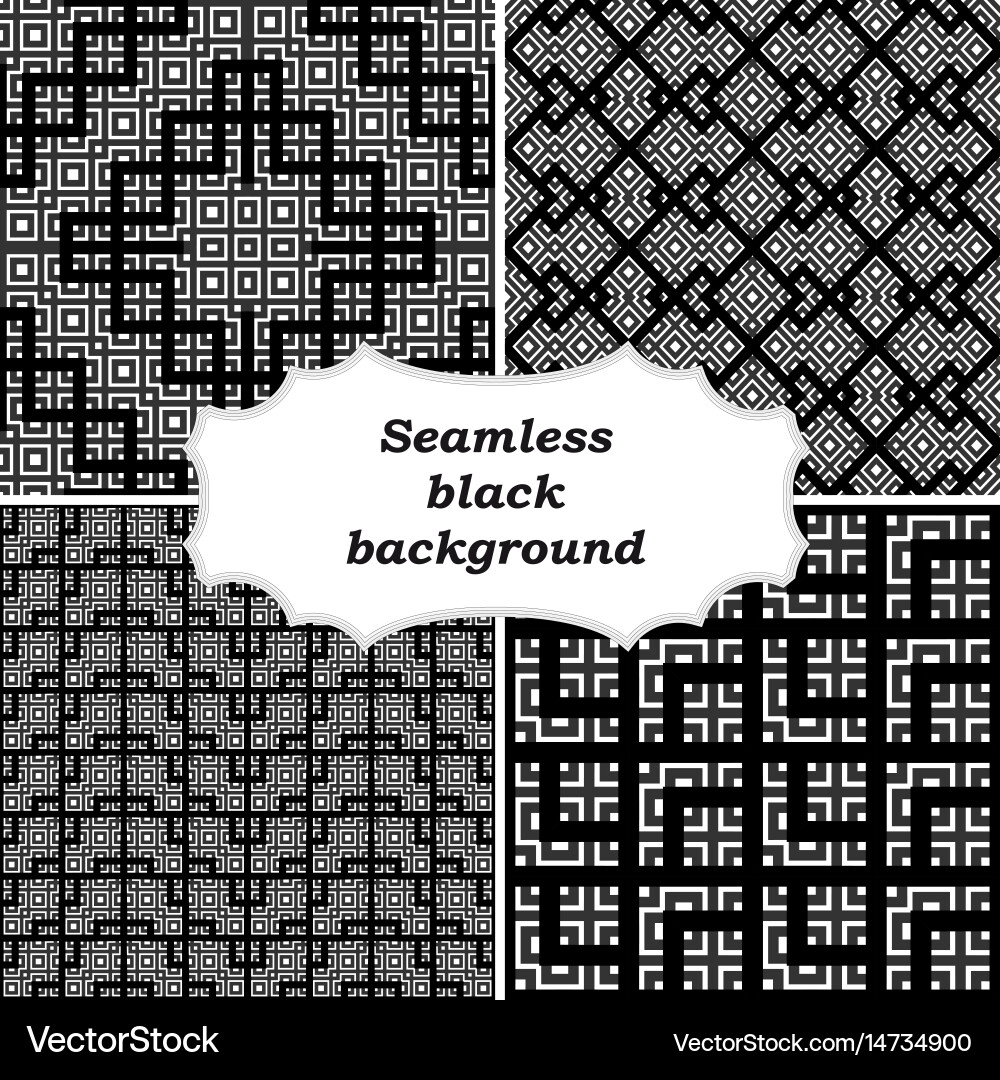 Set of ornamental patterns for textures vector image