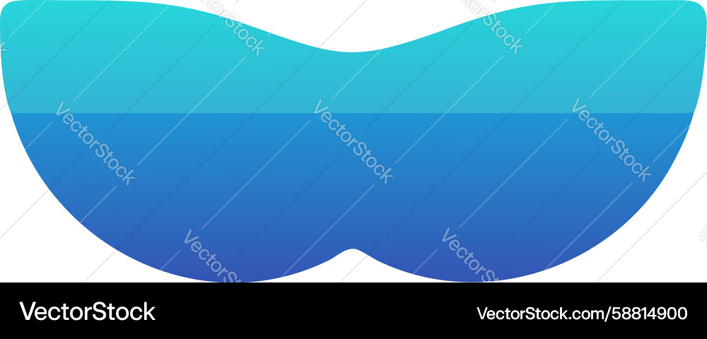 Smooth Blue Gradient Curve Vector Image