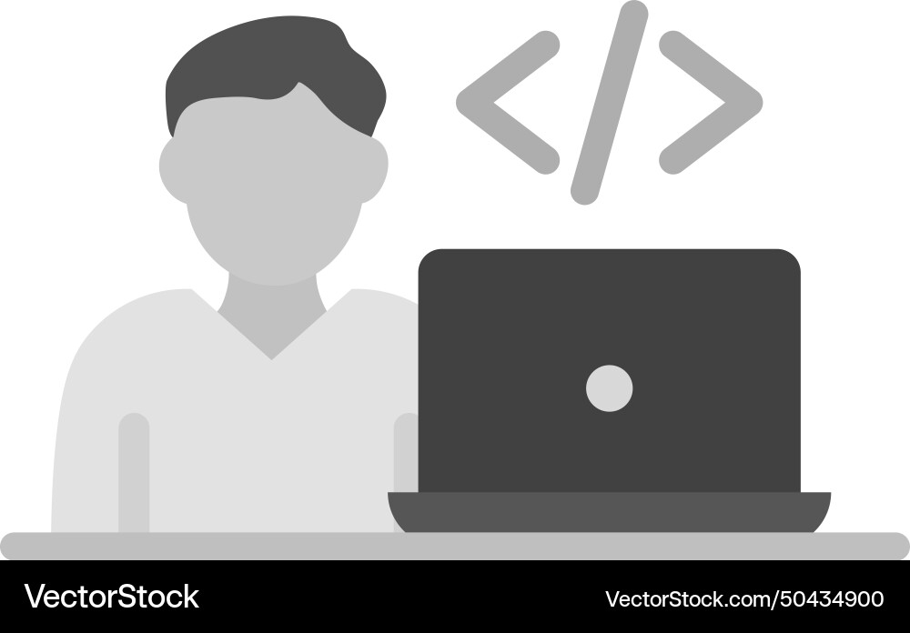 Software developer icon image Royalty Free Vector Image