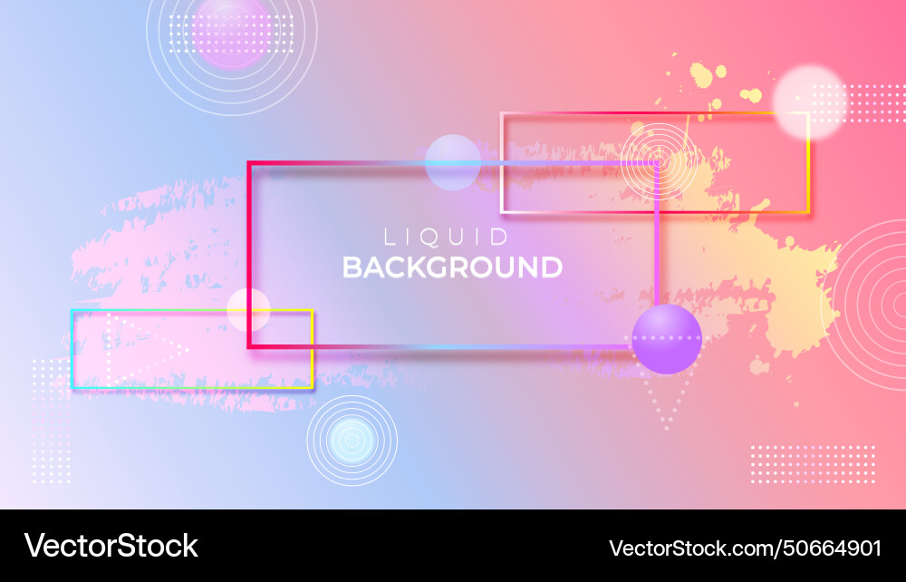 Abstract liquid colorful gradient background vector image