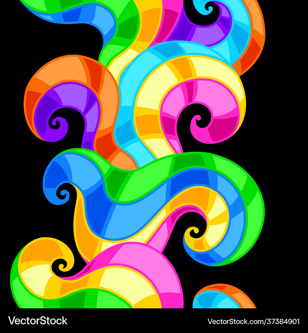 Abstract Swirls Pattern Vector Image