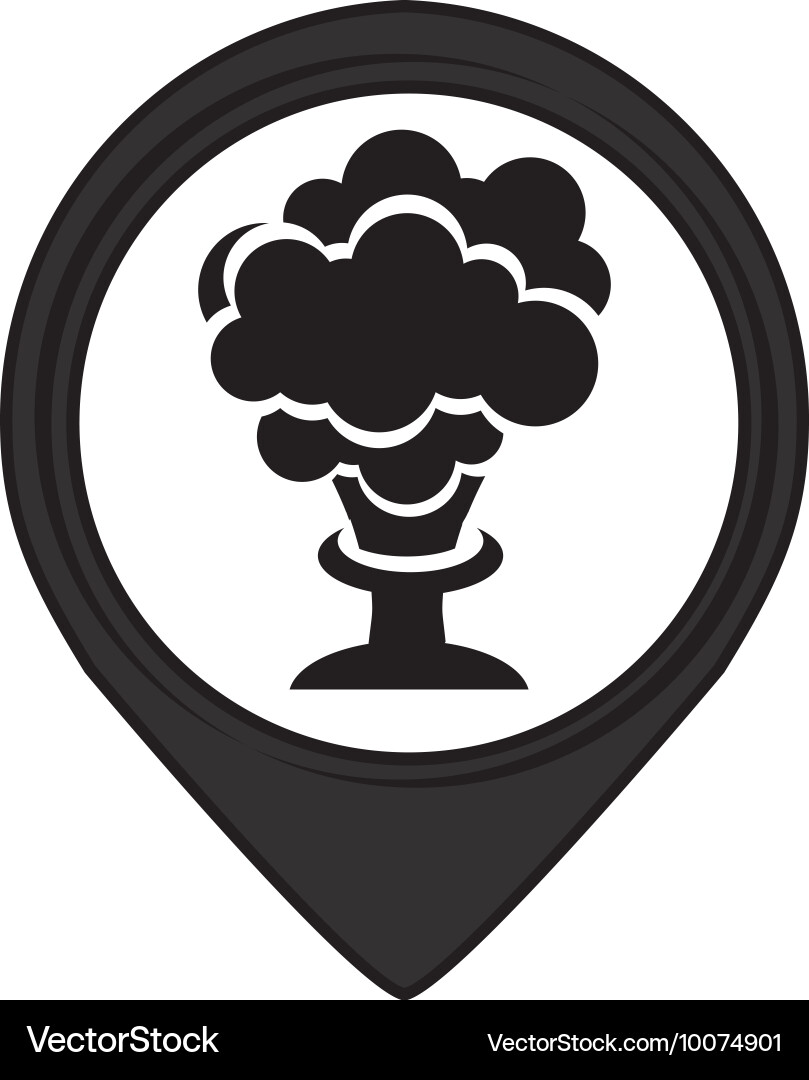 Boom pin pointer caution signal icon Vector Image