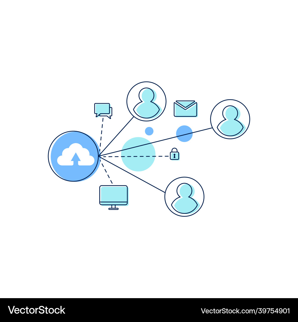 Computing network icon design Computing network icon design Vector Image