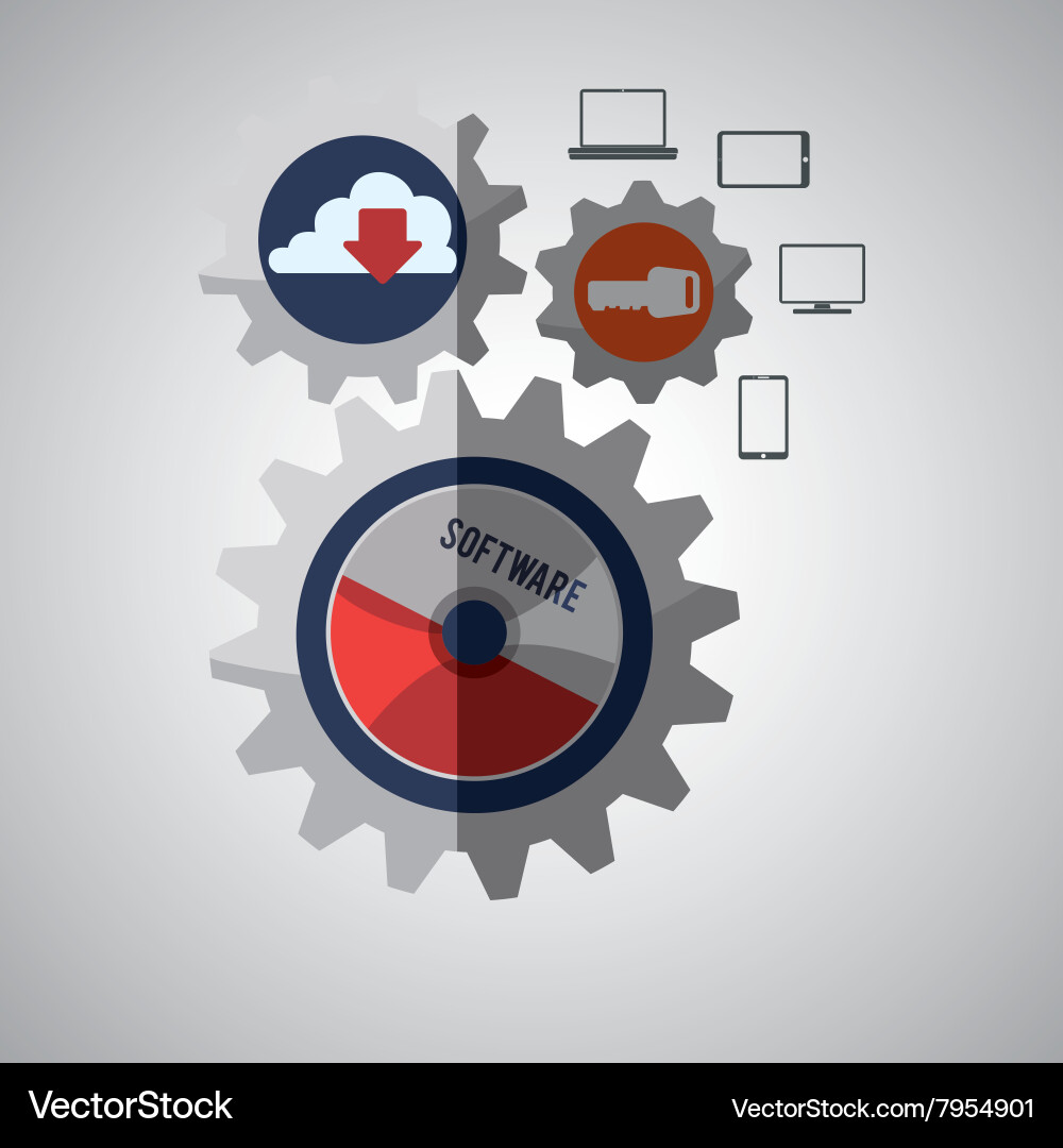 Development and software design vector image