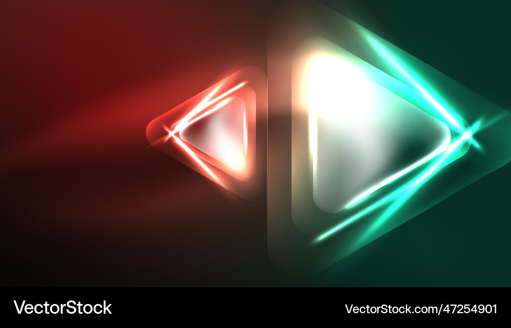 Digital neon abstract background triangles Digital neon abstract background triangles vector image