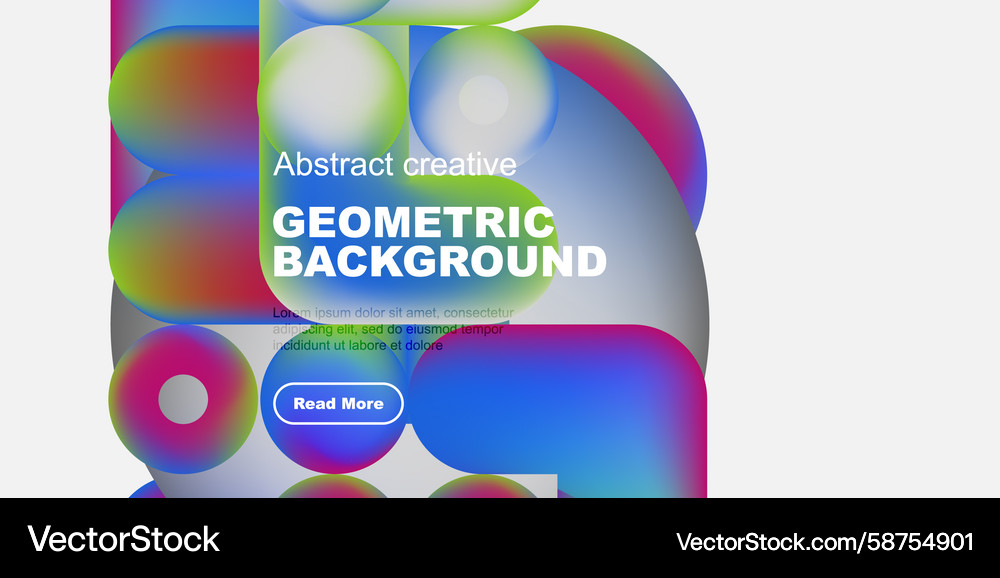 Dynamic Abstract Shapes & Color Overlays Vector Image