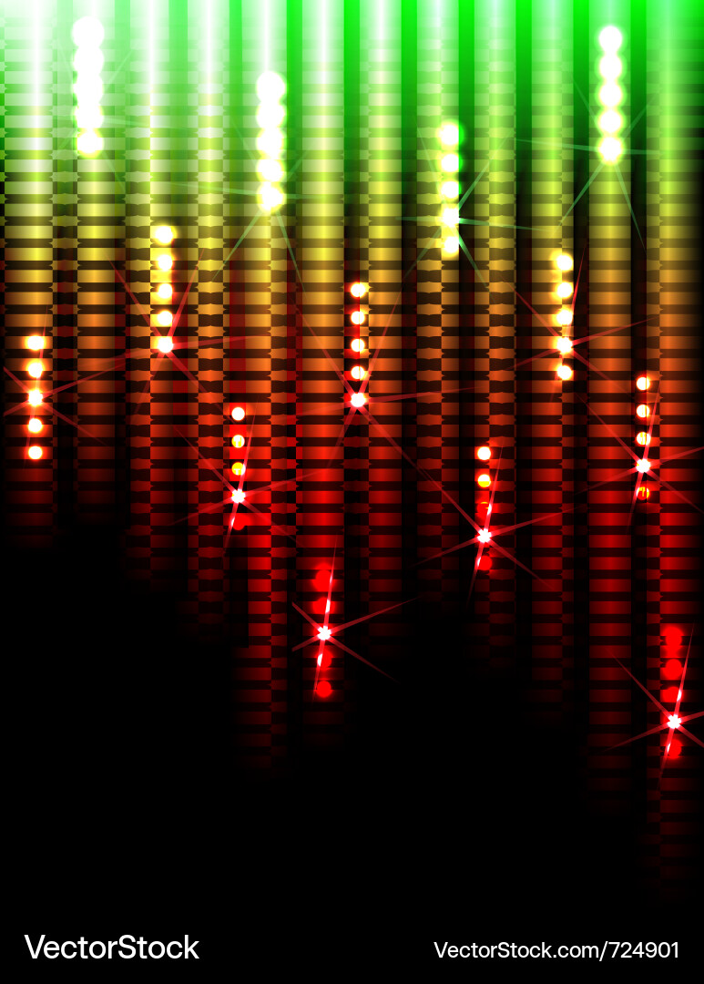 Neon Disco Lights Background Vector Image