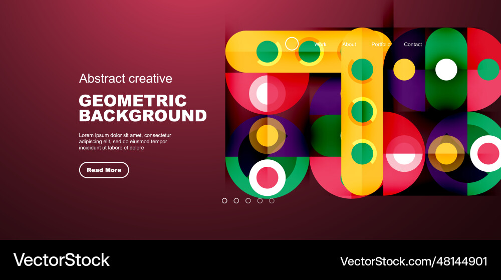 Simple circles and round elements pattern Vector Image