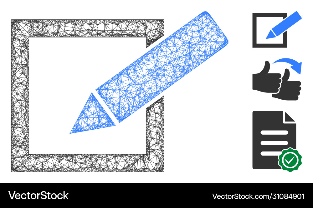 Take a poll polygonal web mesh Vector Image