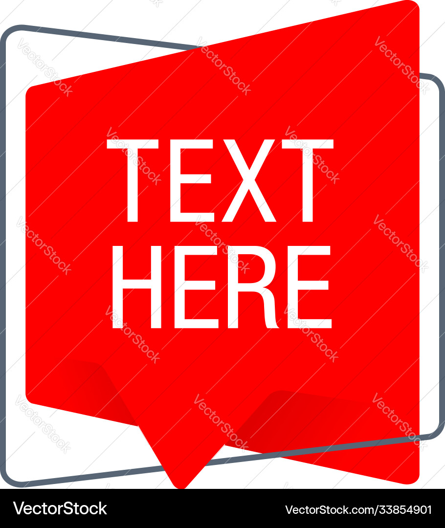 Text frame template Vector Image