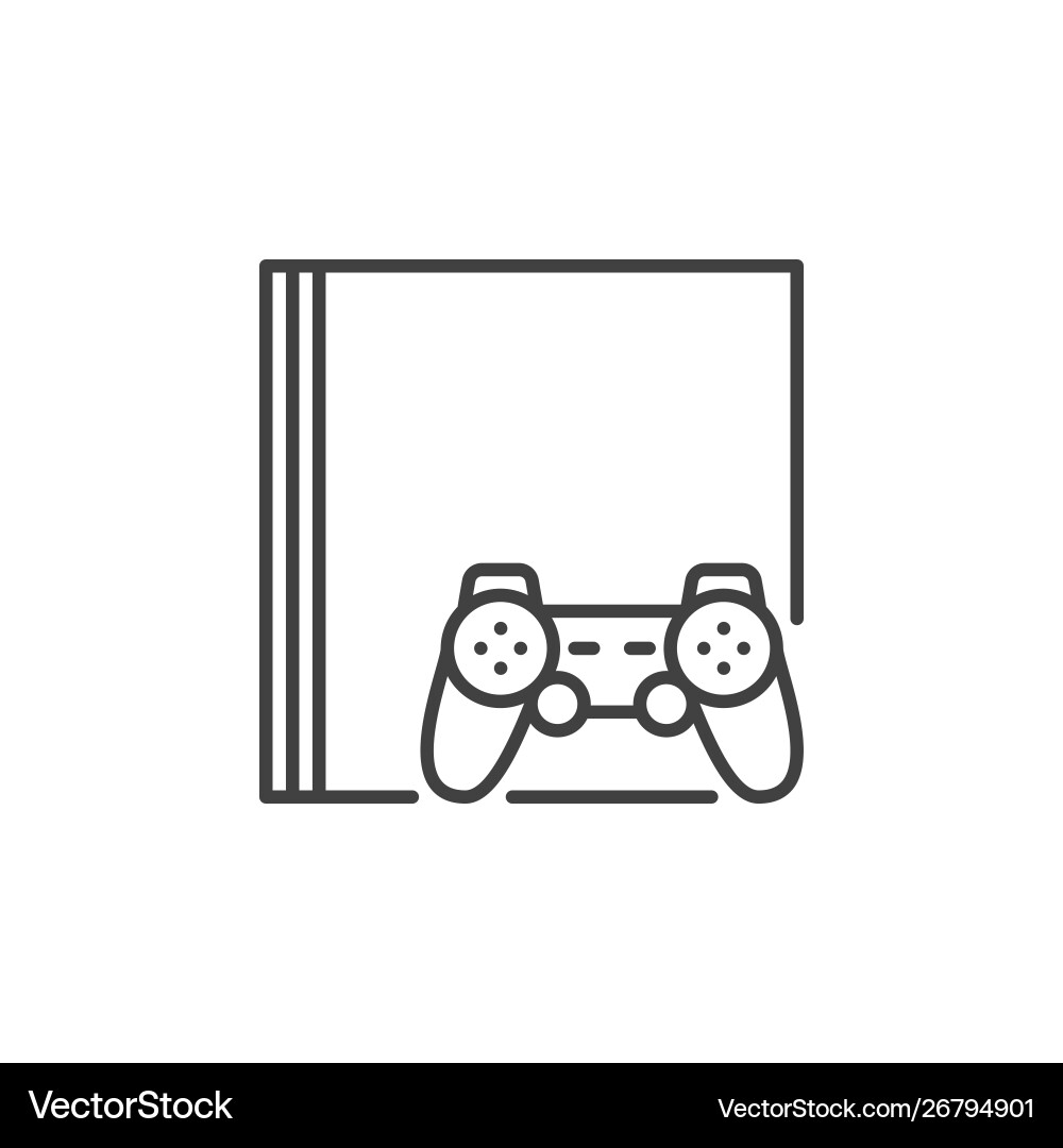 Video game console and controller Video game console and controller vector image