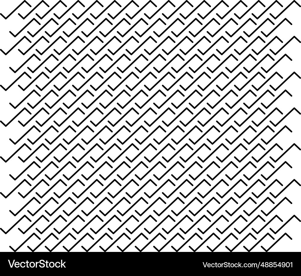 Zig zag black white lines pattern background Vector Image