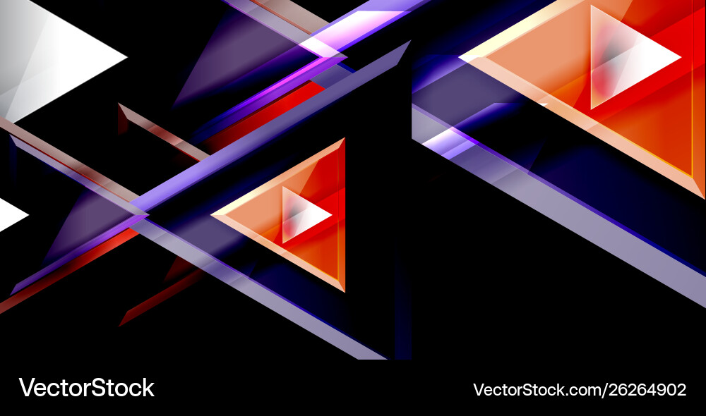 3d dreieckiger minimaler abstrakter Hintergrund Vektorbild