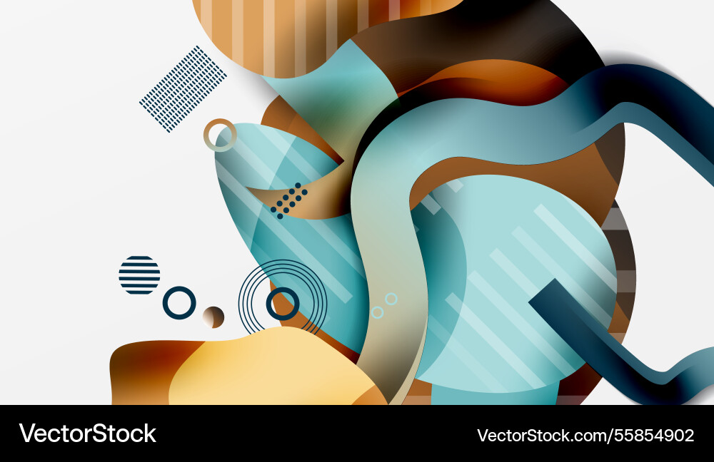 Abstract background - lines circles and liquid Abstract background - lines circles and liquid vector image