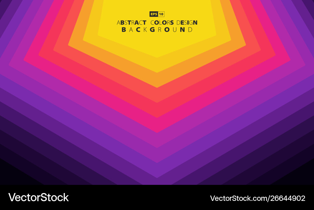 Abstract colorful hexagon geometric pattern tech Abstract colorful hexagon geometric pattern tech vector image