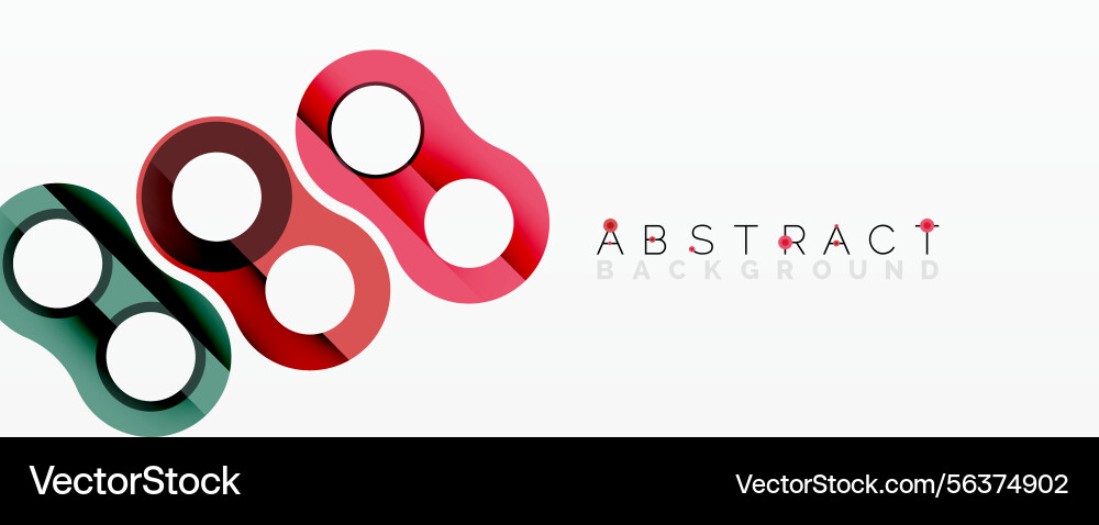 Abstract design features interconnected circles Abstract design features interconnected circles vector image