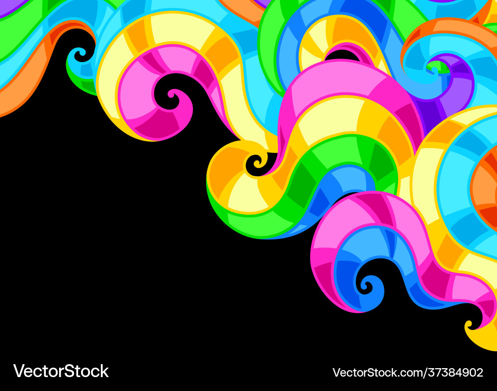 Background with abstract colored swirls colorful Background with abstract colored swirls colorful vector image