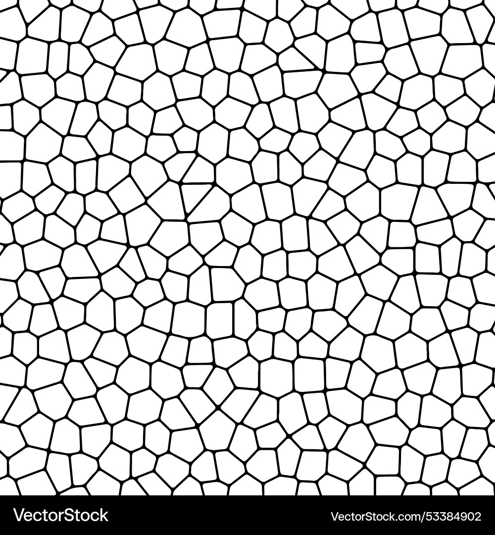 Contour pattern of the mosaic idea Vector Image