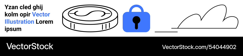 Digital security and cloud storage integration Vector Image