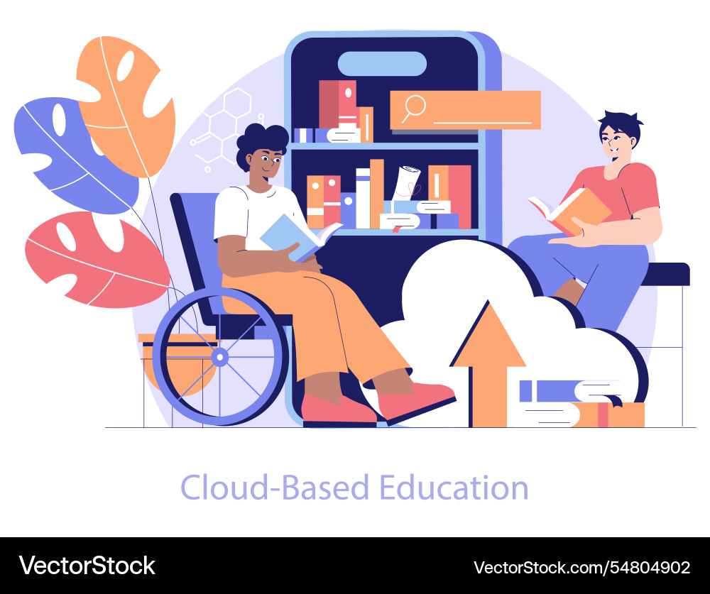 Edtech flat Edtech flat vector image
