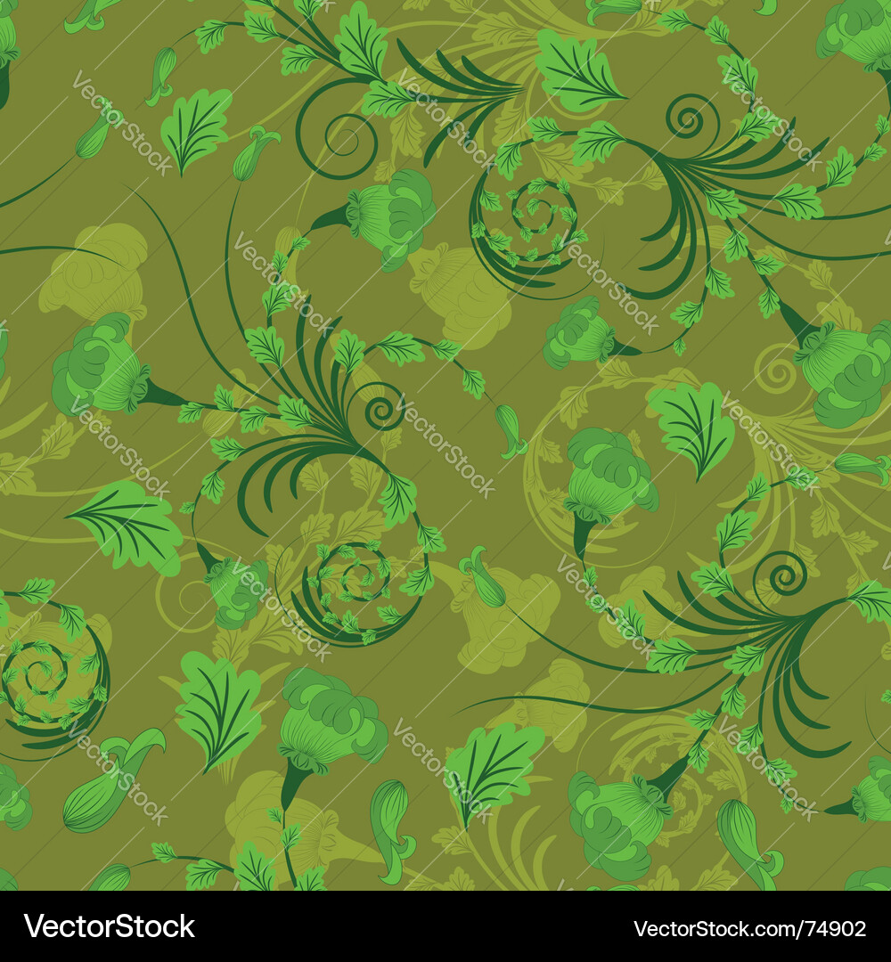 Floral seamless background Royalty Free Vector Image