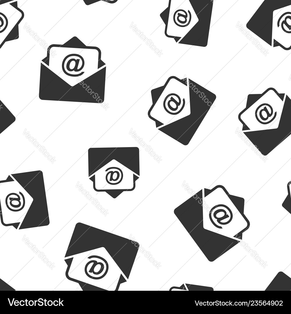 Mail envelope icon seamless pattern background Vector Image