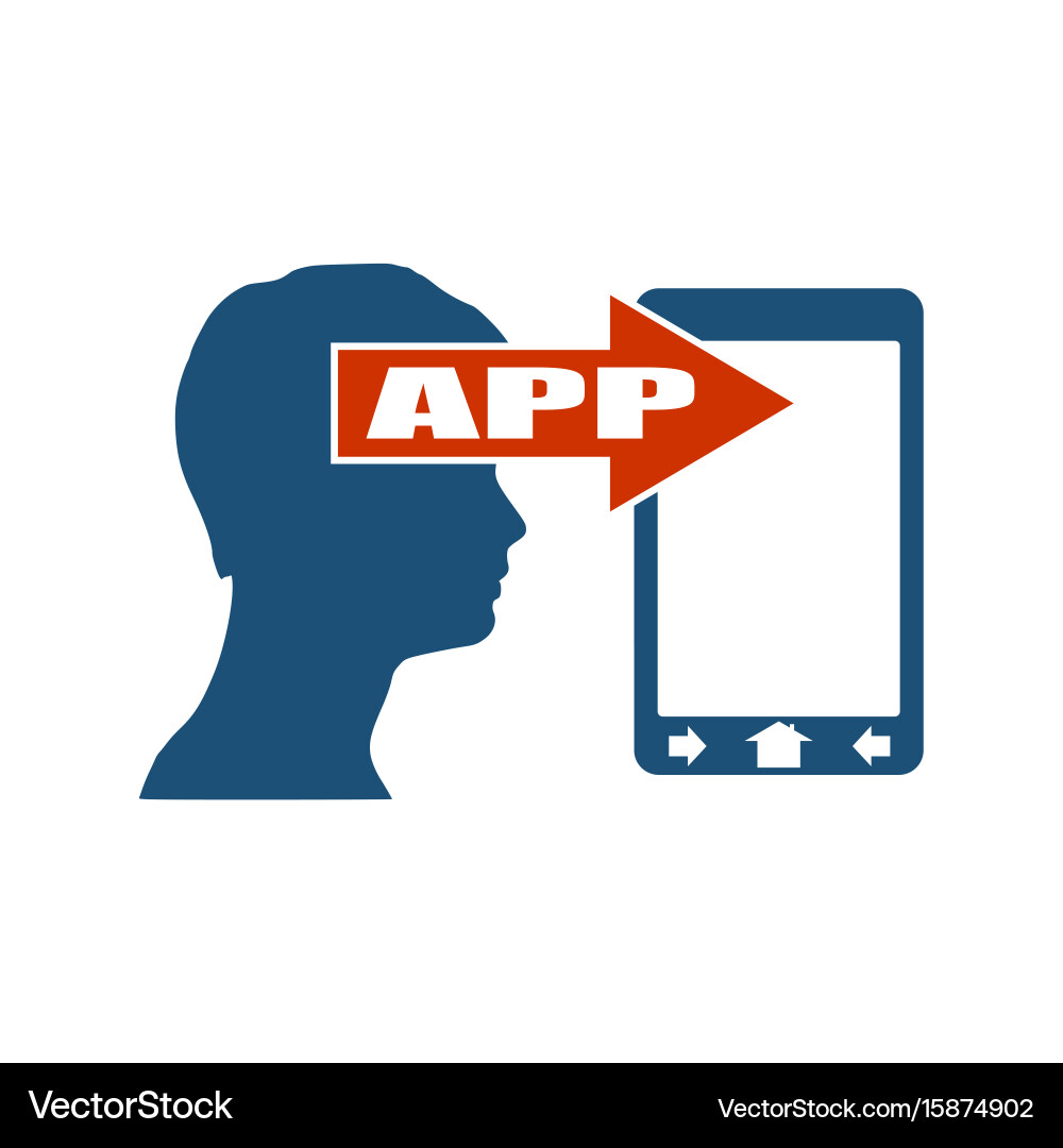 Mobile app development vector image
